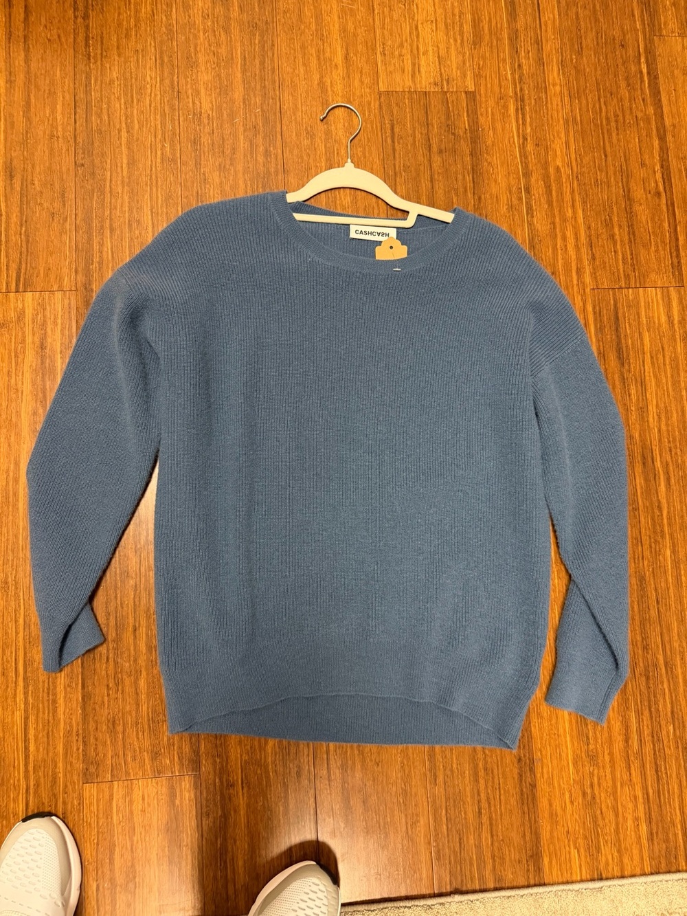 Classic Crewneck Sweater in Dusty Blue